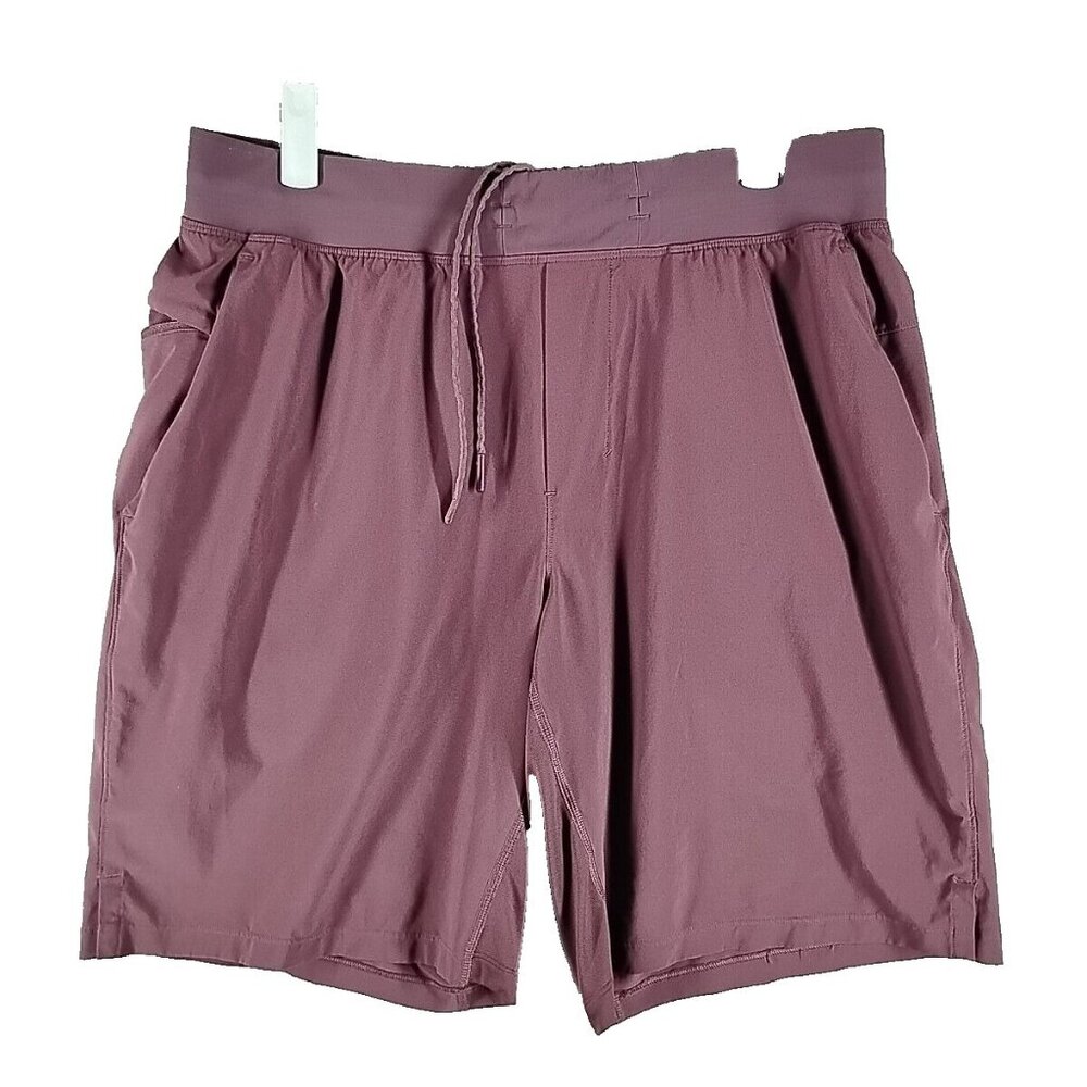 Lululemon Shorts Men's LARGE Plum UnLined 10" Inseam Activewear Gym Training